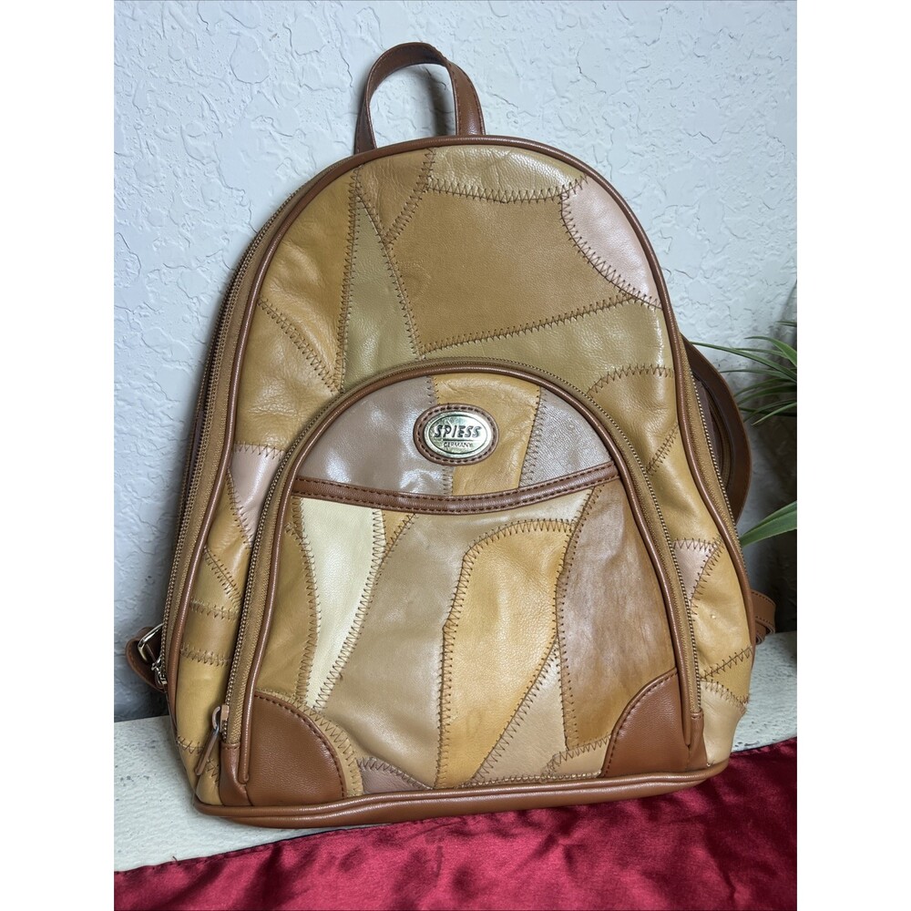 Vintage Spiess (German Made) Patchwork Backpack Shoulder Bag